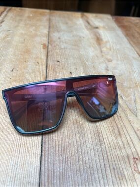 QUAY Nightfall Shield Sunglasses - Rose Tint